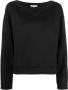 Filippa K Sweater met boothals Zwart - Thumbnail 1