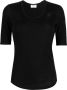 Filippa K stretch short-sleeve T-shirt Zwart - Thumbnail 1