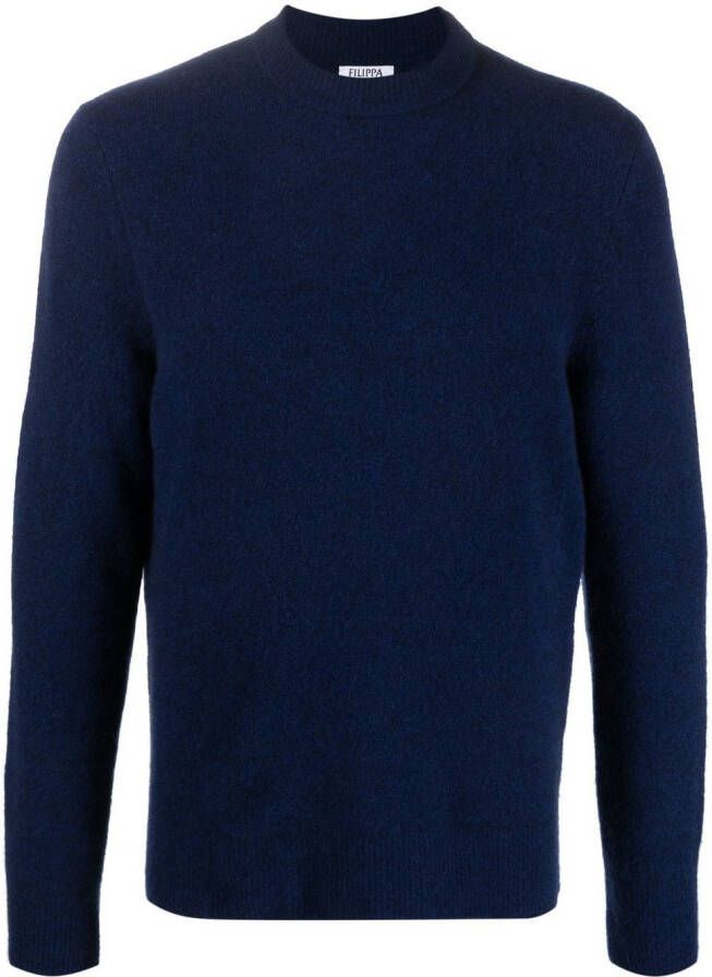 Filippa K Sweater met ronde hals Blauw