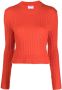 Filippa K Sweater met ronde hals Oranje - Thumbnail 1
