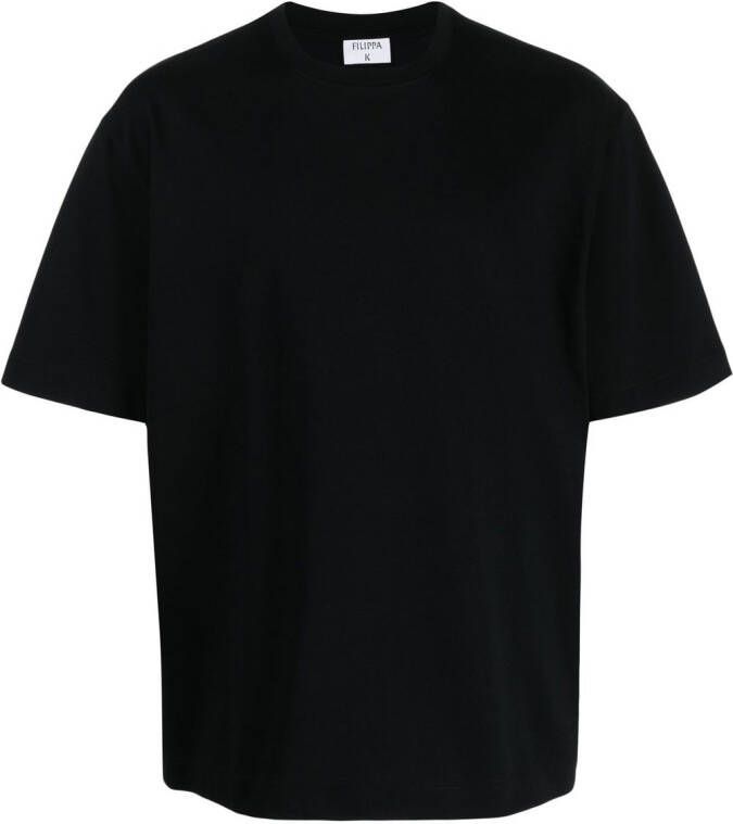Filippa K T-shirt met ronde hals Zwart
