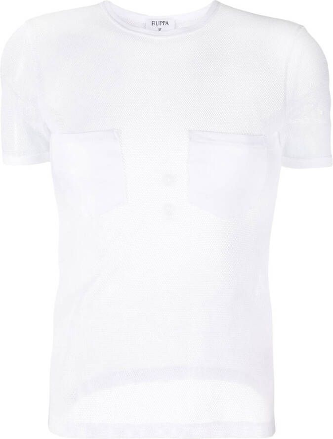 Filippa K T-shirt met zakdetail Wit