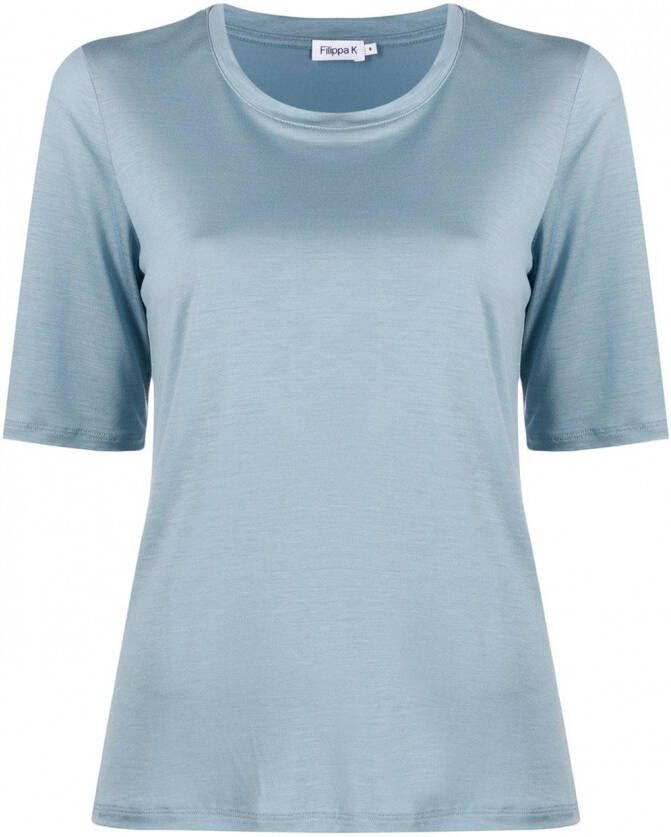 Filippa K T-shirt van TENCEL™ Blauw