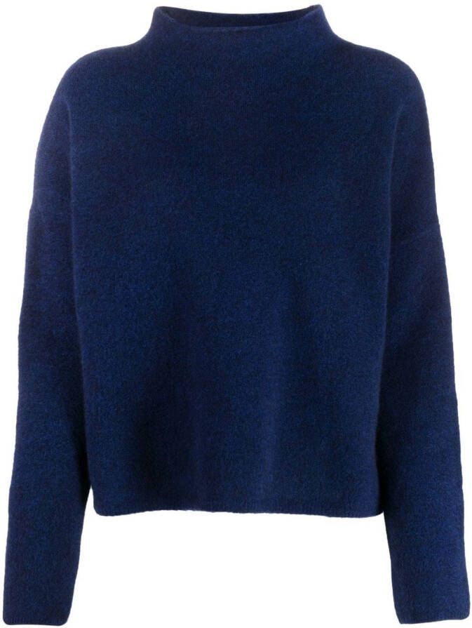 Filippa K Trui met trechterhals Blauw