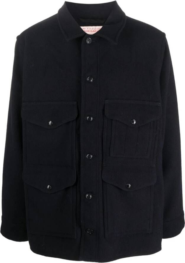 Filson Shirtjack met klepzak Blauw