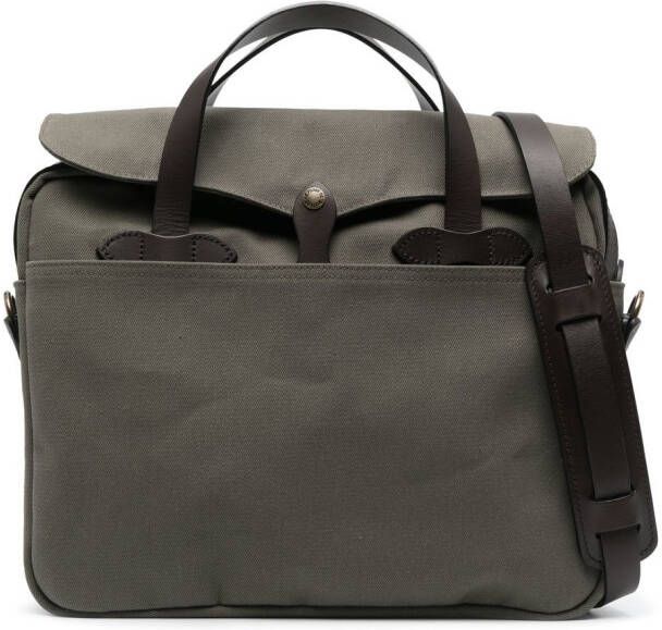 Filson Laptoptas met schouderband Groen