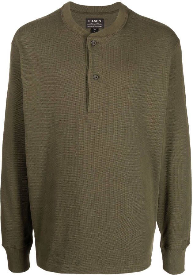 Filson Overhemd met wafelpatroon Groen