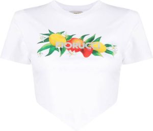 Fiorucci logo-print short-sleeve T-shirt Wit
