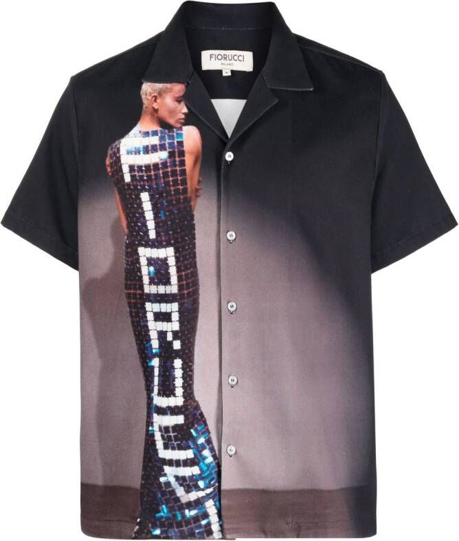 Fiorucci Overhemd met print Zwart