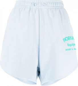 Fiorucci Shorts met logoprint Blauw