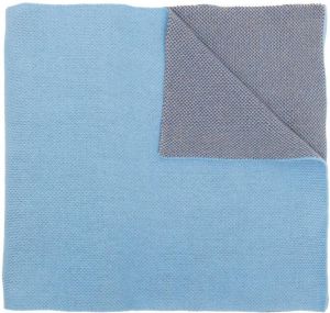 Fiorucci Sjaal met geborduurd logo Blauw