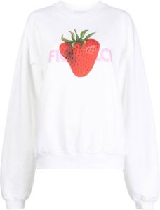 Fiorucci Sweater met fruitprint Wit