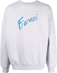 Fiorucci Sweater met geborduurd logo Grijs