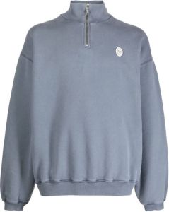 Fiorucci Sweater met logopatch Blauw
