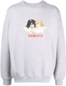 Fiorucci Sweater met logoprint Grijs