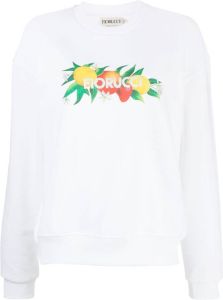 Fiorucci Sweater met logoprint Wit