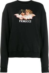 Fiorucci Sweater met print Zwart