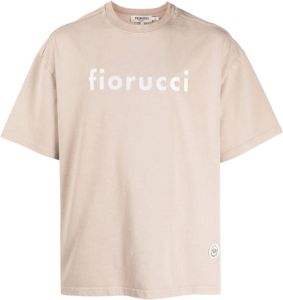 Fiorucci T-shirt met geborduurd logo Bruin