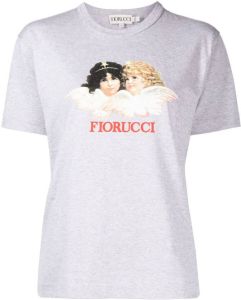 Fiorucci T-shirt met grafische print Grijs