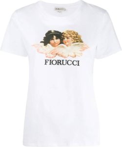 Fiorucci T-shirt met logo Wit