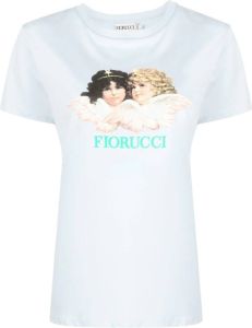 Fiorucci T-shirt met logoprint Blauw