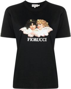 Fiorucci T-shirt met logoprint Zwart