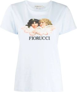 Fiorucci T-shirt met print Blauw