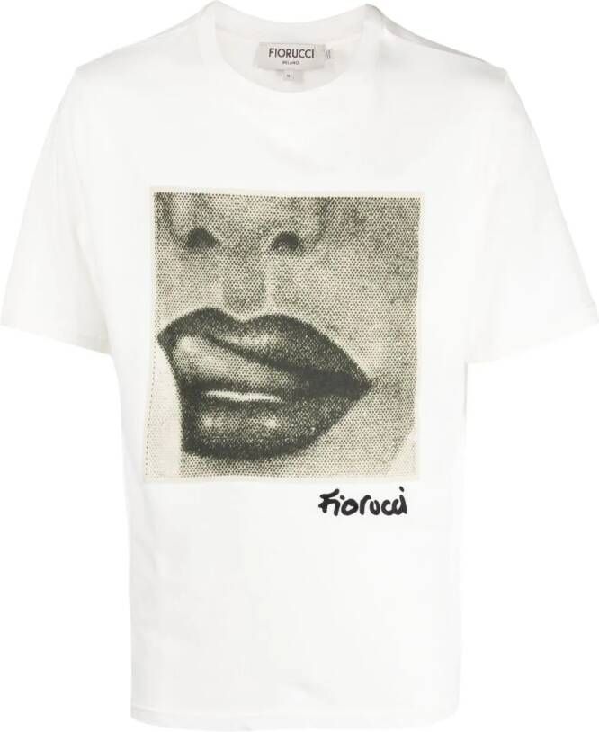 Fiorucci T-shirt met print Wit