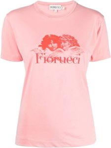 Fiorucci T-shirt van biologisch katoen Roze