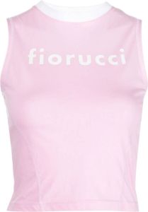 Fiorucci Tanktop met logoprint Roze