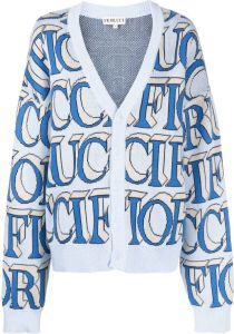 Fiorucci Vest met monogram Blauw