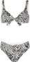 Fisico Bikini met zebraprint Zwart - Thumbnail 1