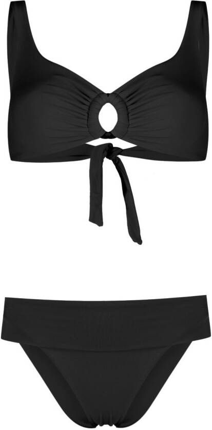 Fisico Bikini met logopatch Zwart