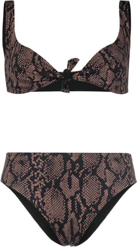 Fisico Bikini met luipaardprint Bruin
