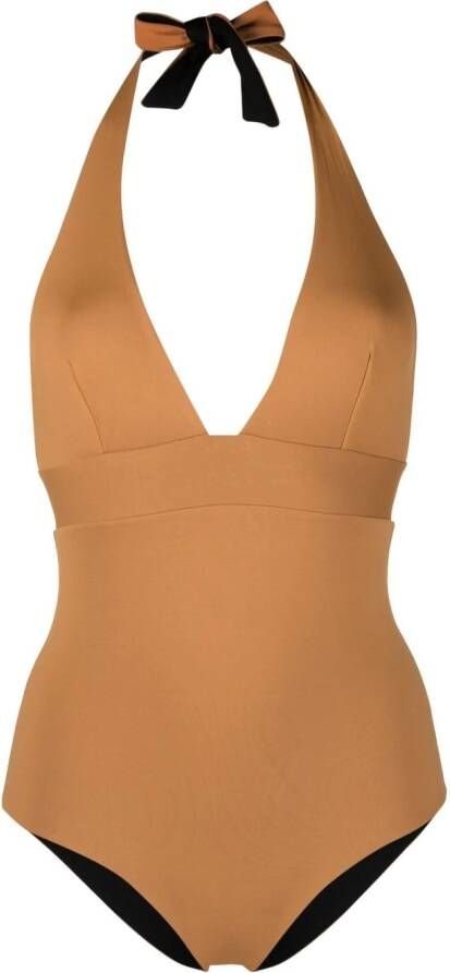Fisico Omkeerbaar badpak Beige