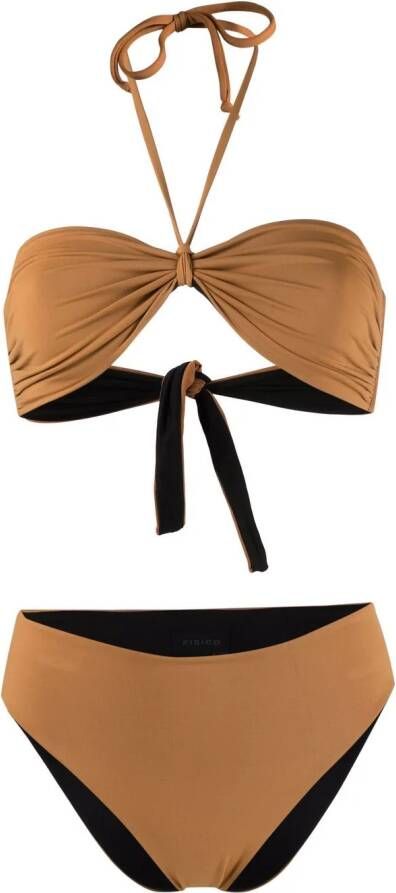 Fisico Omkeerbare bandeau bikini Bruin