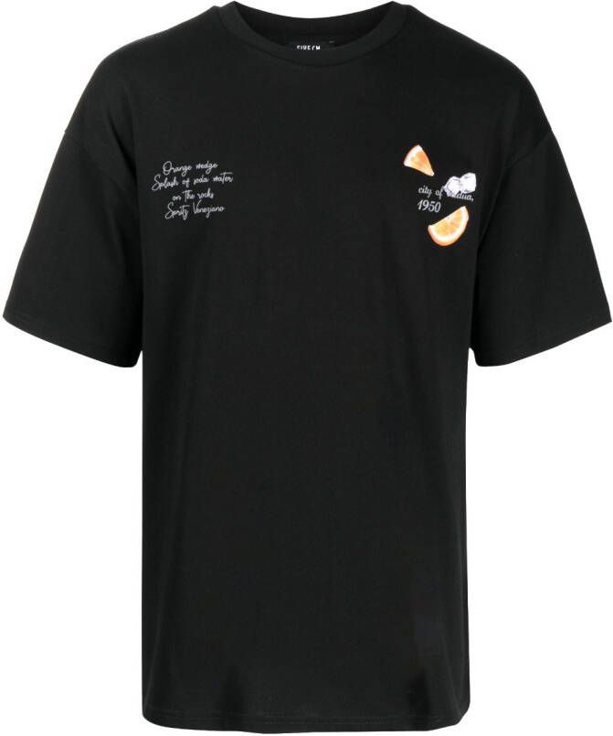 FIVE CM T-shirt met print Zwart