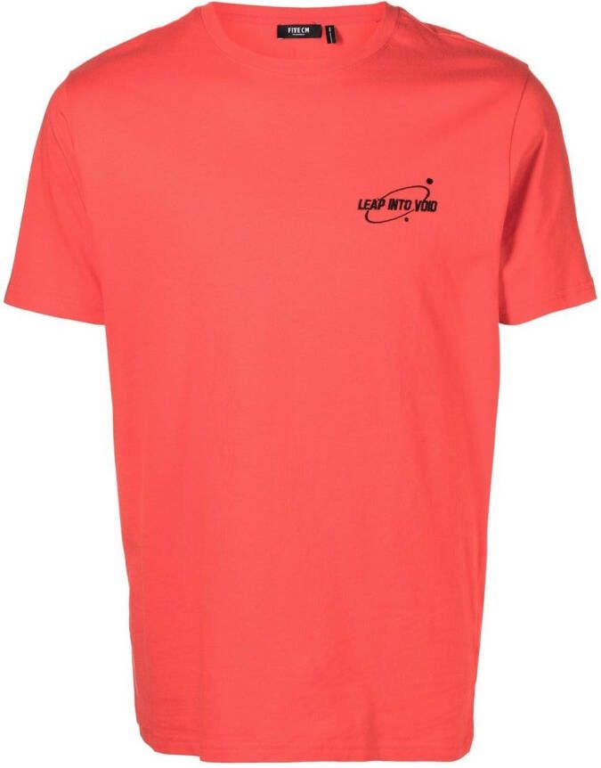 FIVE CM T-shirt met grafische print Rood