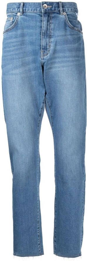 FIVE CM Jeans met logopatch Blauw