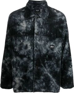 FIVE CM Shirtjack met tie-dye print Zwart