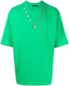 FIVE CM T-shirt met kettingdetail Groen