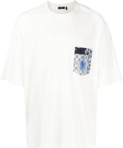 FIVE CM T-shirt met patch Wit