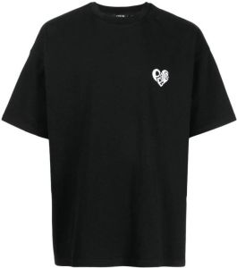 FIVE CM T-shirt met ronde hals Zwart
