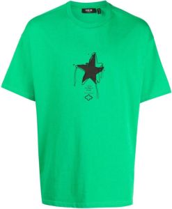 FIVE CM T-shirt met sterprint Groen