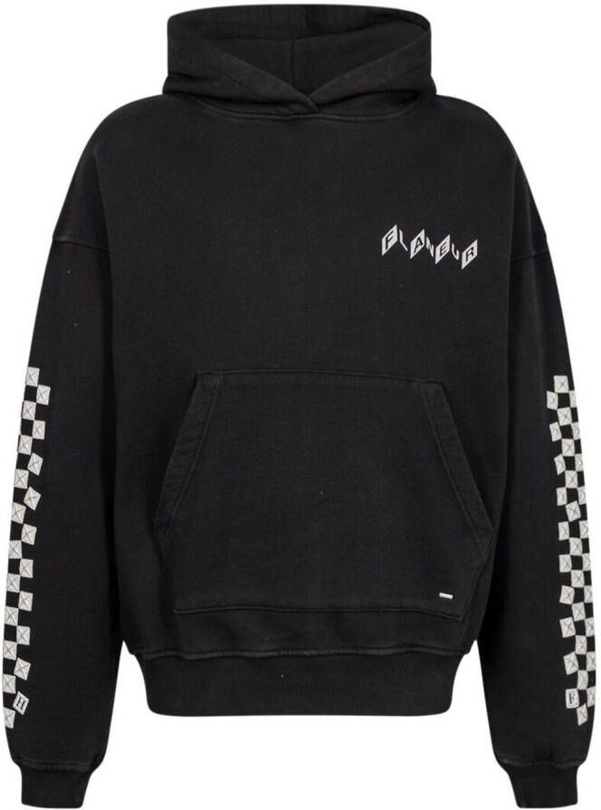 FLÂNEUR Hoodie met print Zwart