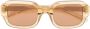 FLATLIST Zonnebril met vierkant montuur Beige - Thumbnail 1