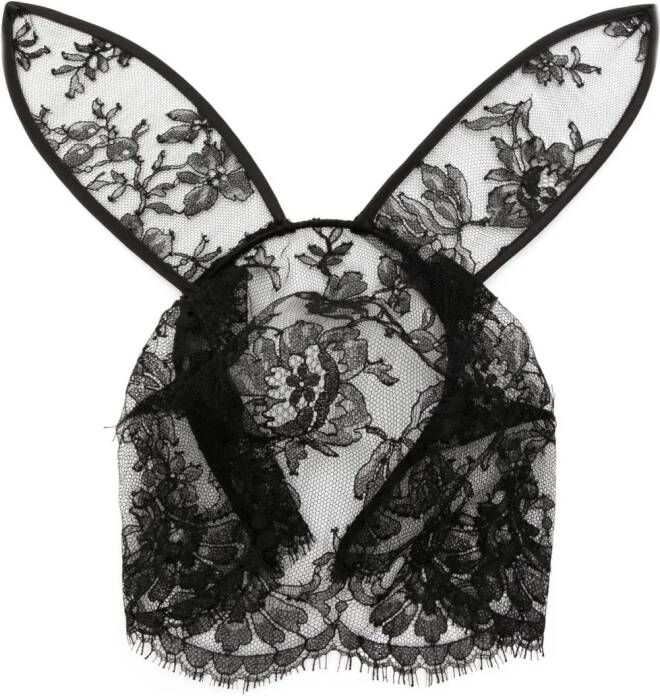 Fleur Du Mal Haarband met konijnenoren Zwart