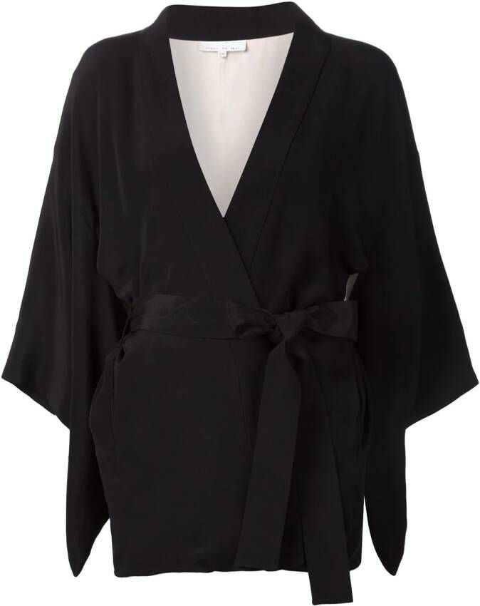 Fleur Du Mal 'Haori' kimono Zwart