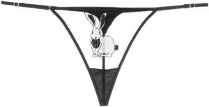 Fleur Du Mal String met print Zwart