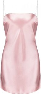 Fleur Du Mal Zijden mini-onderjurk Roze